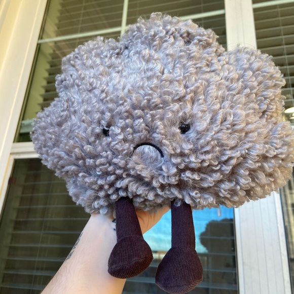 WEEKEND SALE! NWT Amuseables Storm Cloud Jellycat 🌧️ - Picture 4 of 6